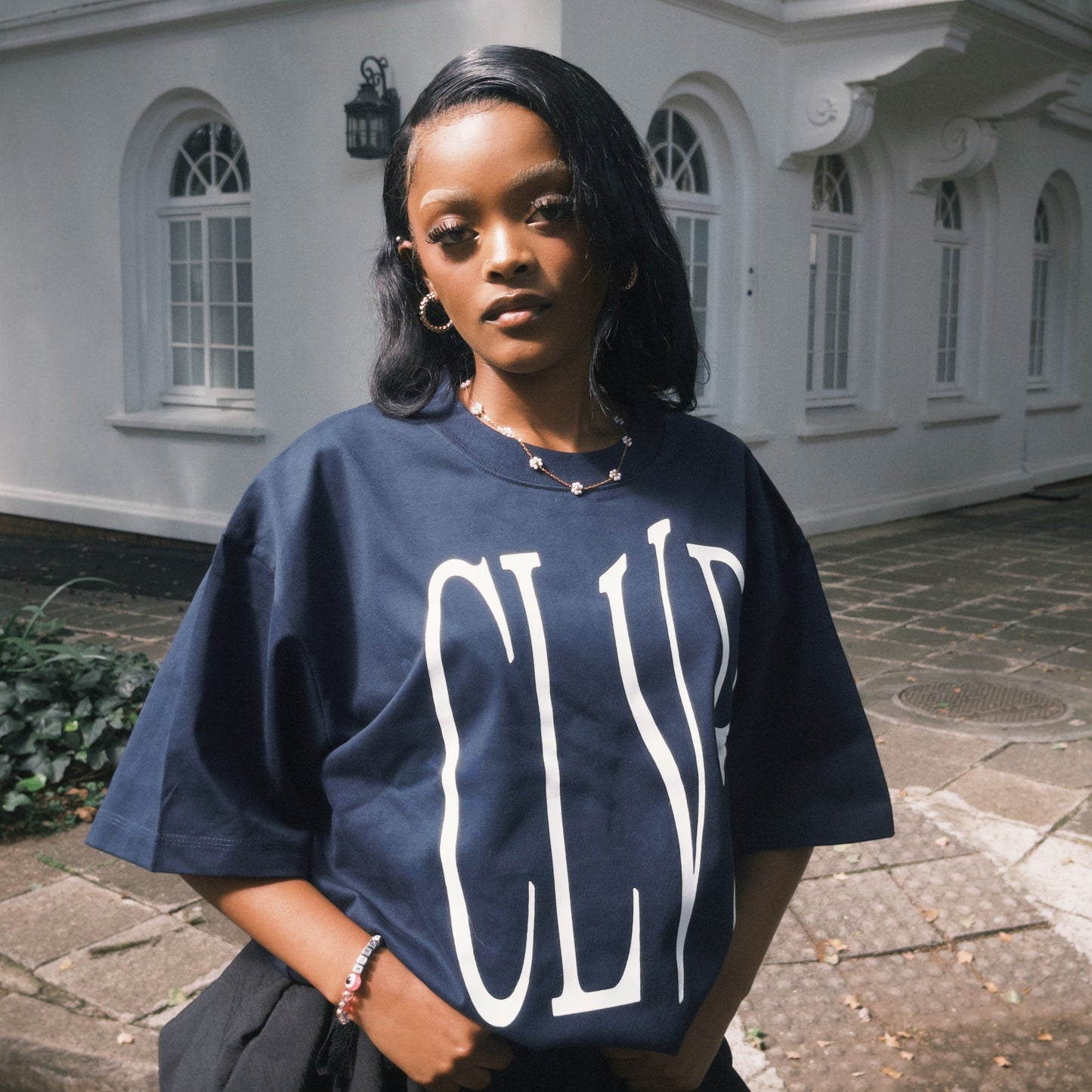 NASTY NAVY OVERSIZED T-SHIRT