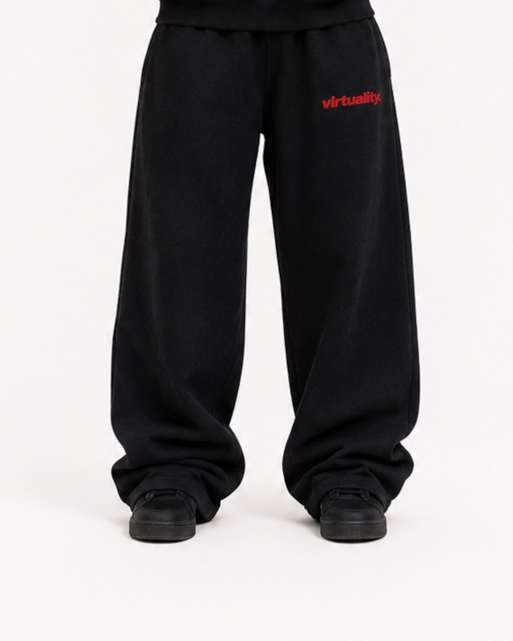 BLACK & RED HEAVYDUTY PANTS