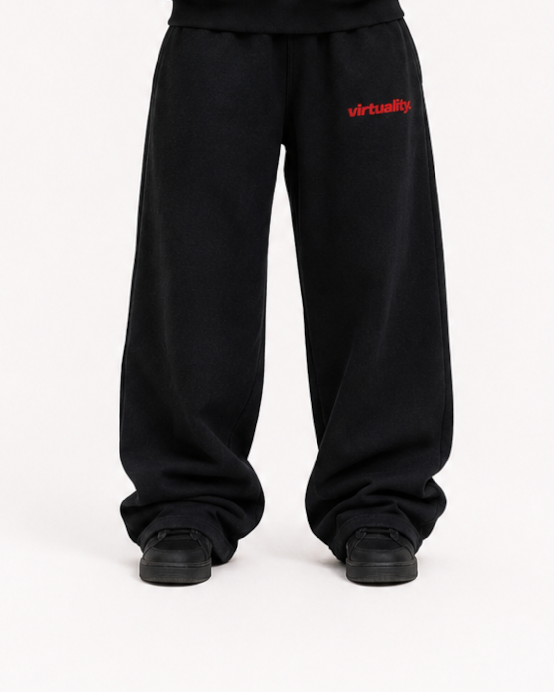 BLACK & RED HEAVYDUTY PANTS