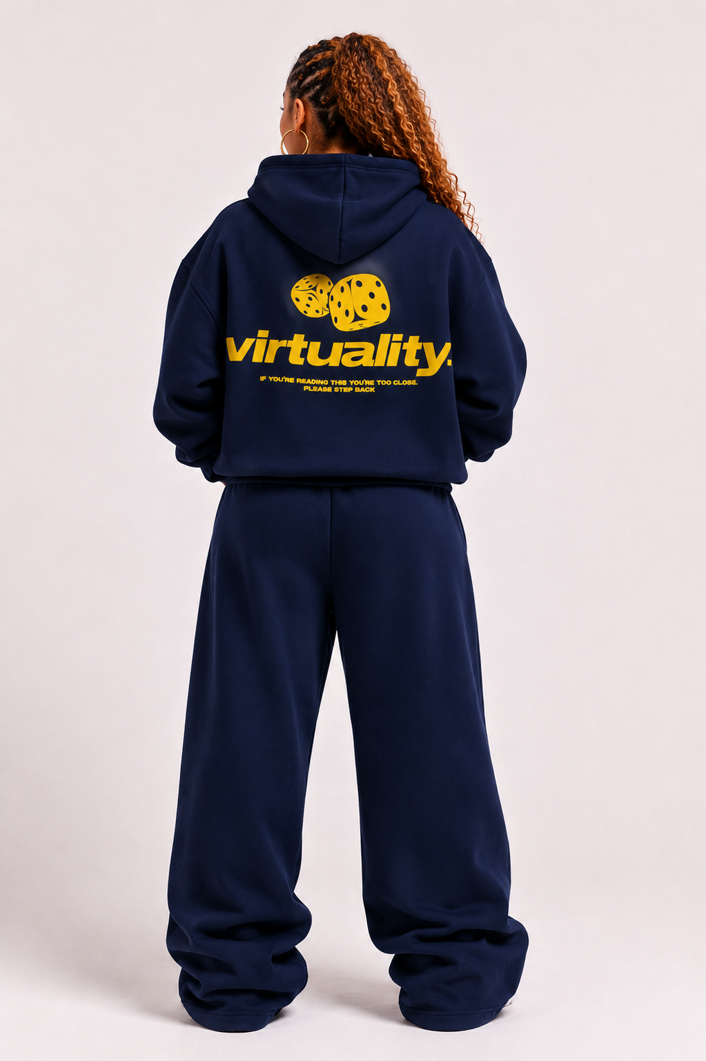 NAVY & YELLOW HEAVYDUTY HOODIE