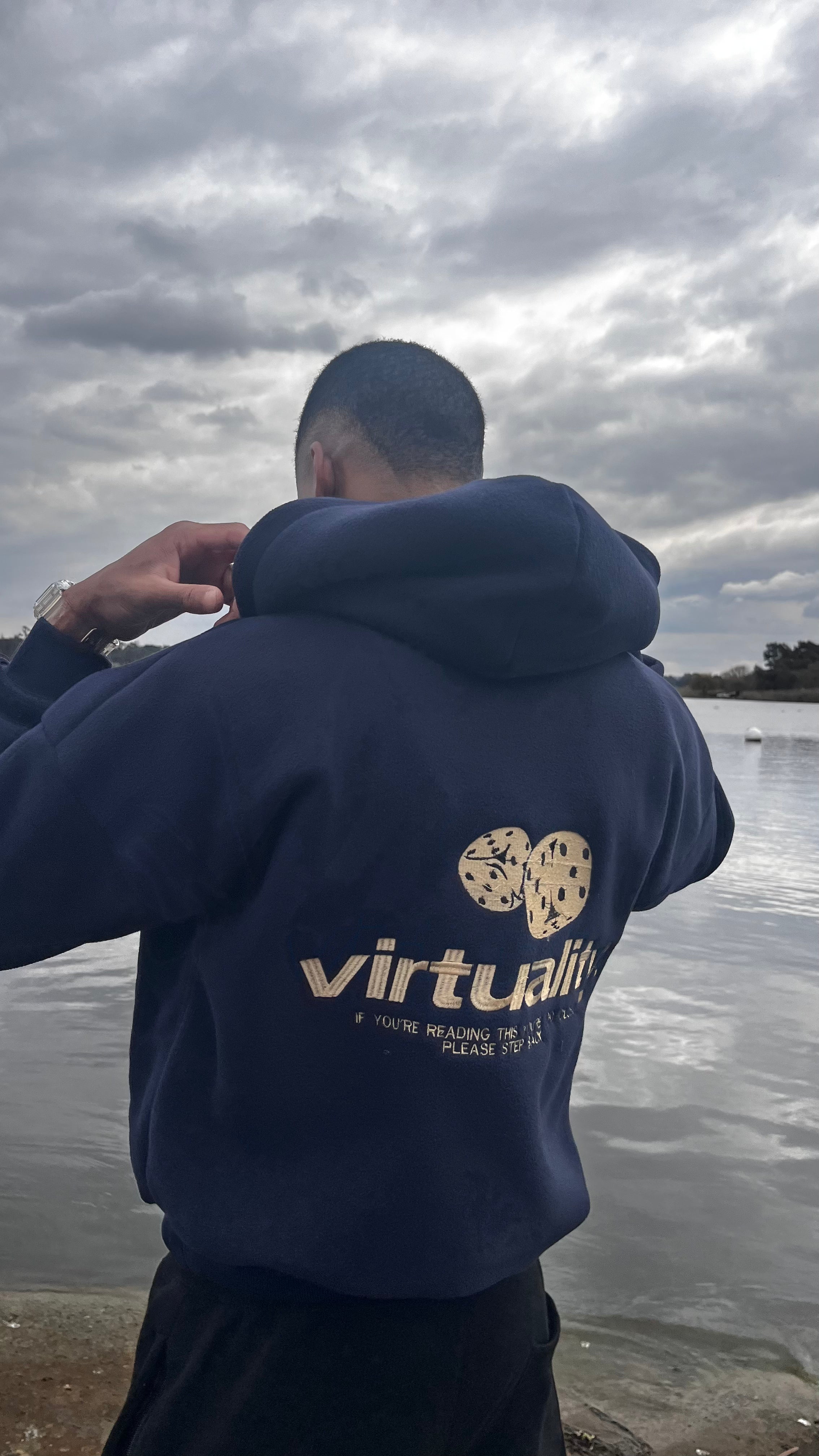 NAVY & KAKHI HEAVYDUTY HOODIE
