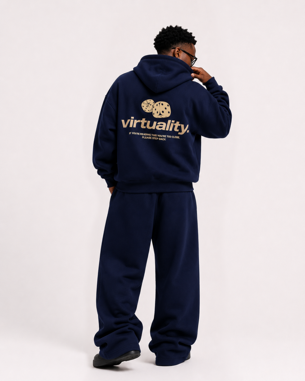 NAVY & KAKHI HEAVYDUTY HOODIE