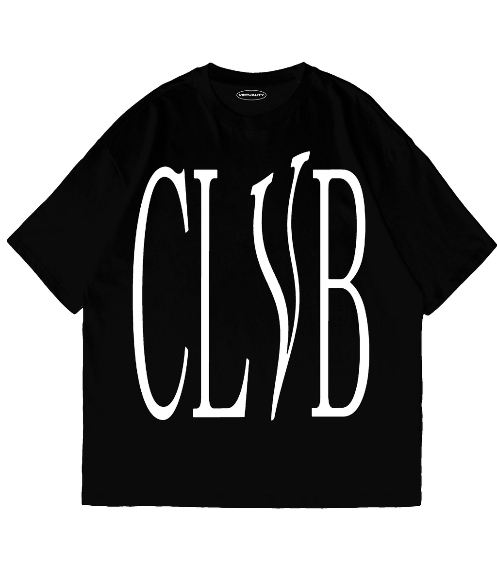 CLVB OVERSIZE T-SHIRT BLACK & WHITE