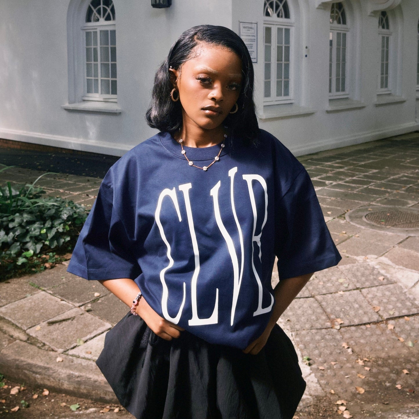 NASTY NAVY OVERSIZED T-SHIRT