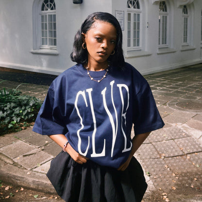 NASTY NAVY OVERSIZED T-SHIRT