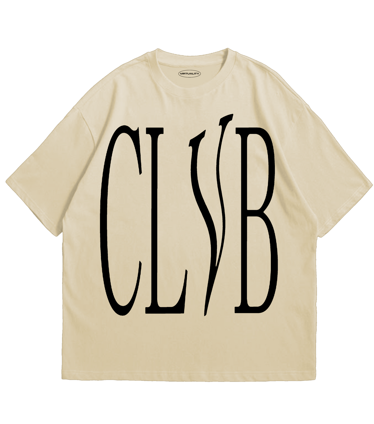 CLVB OVERSIZE T-SHIRT CREAM WHITE